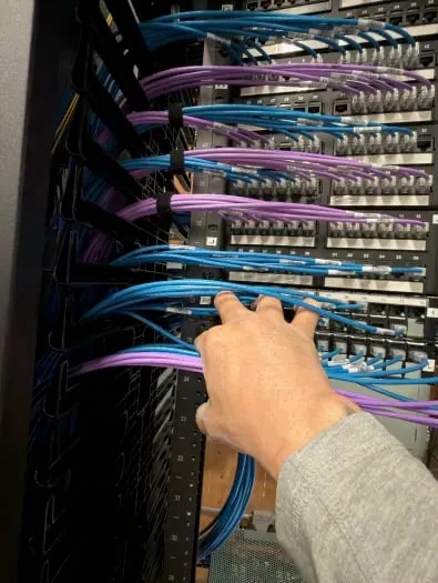 Structured cabling patch panel termination