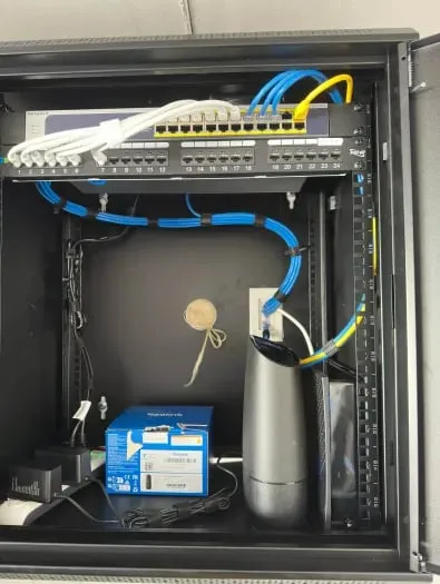 Small office network rack setup